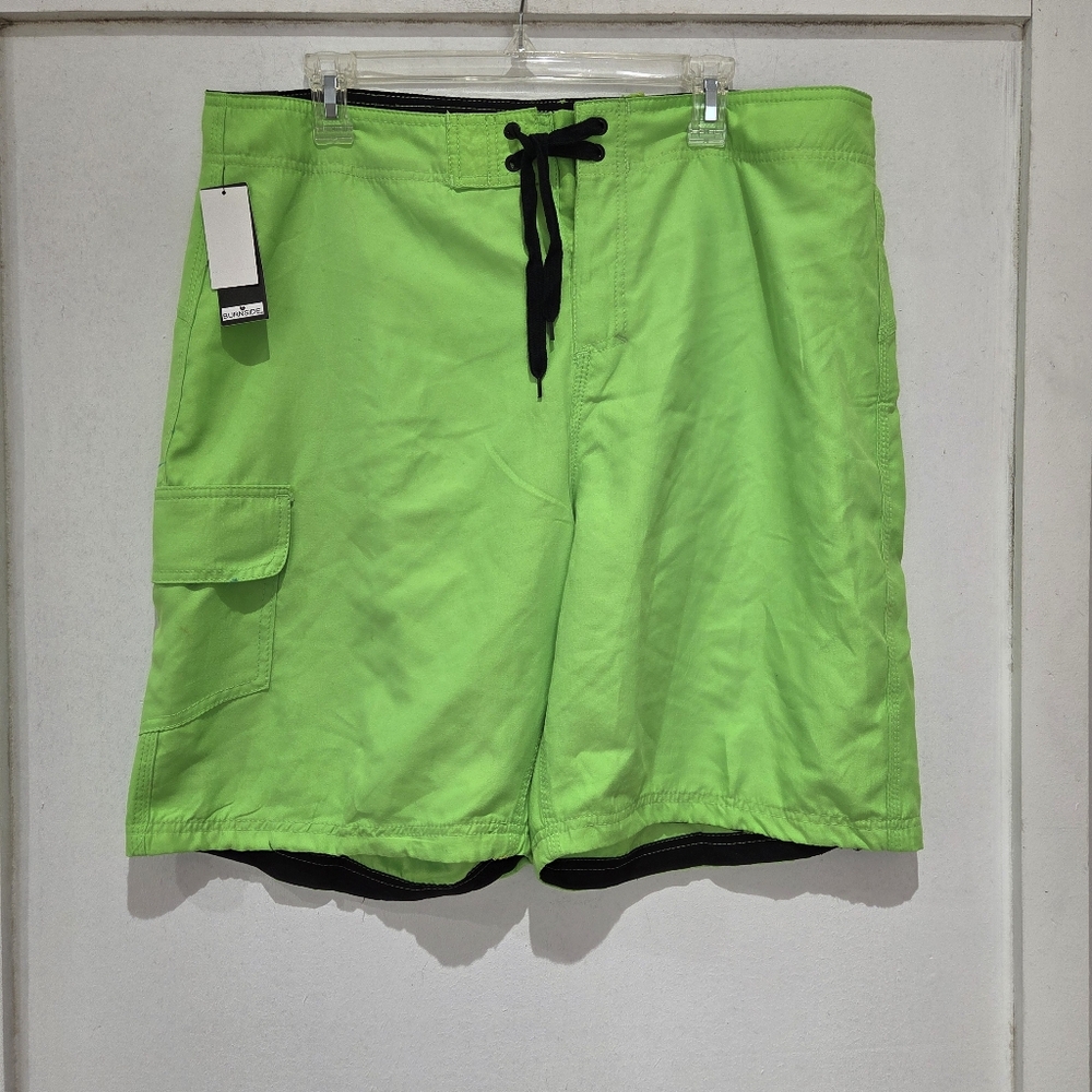 Neon Green Board Shorts 38